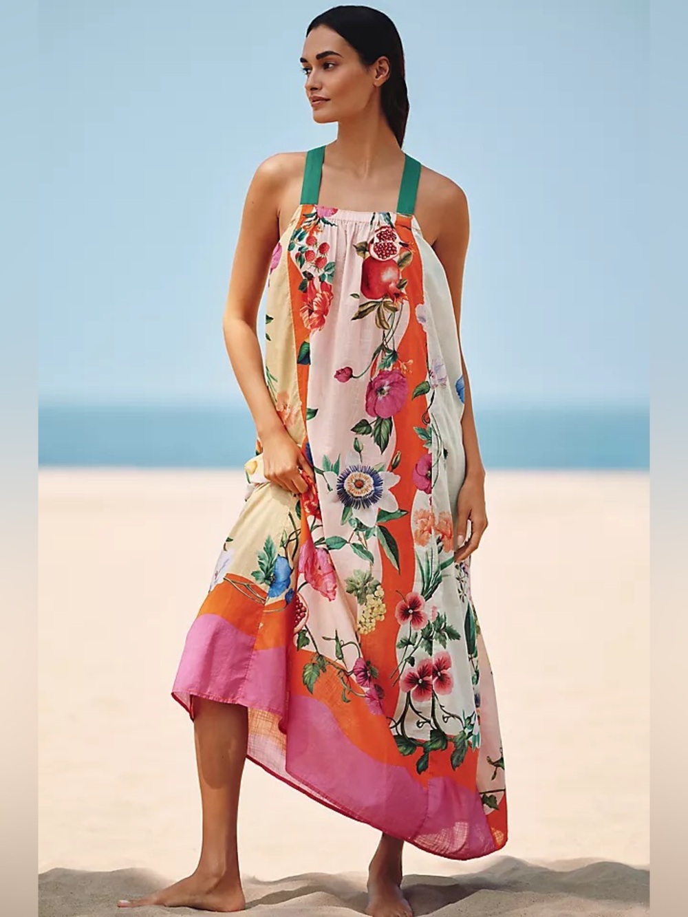 CELANDINE APRON MIDI DRESS SIZE S NWT